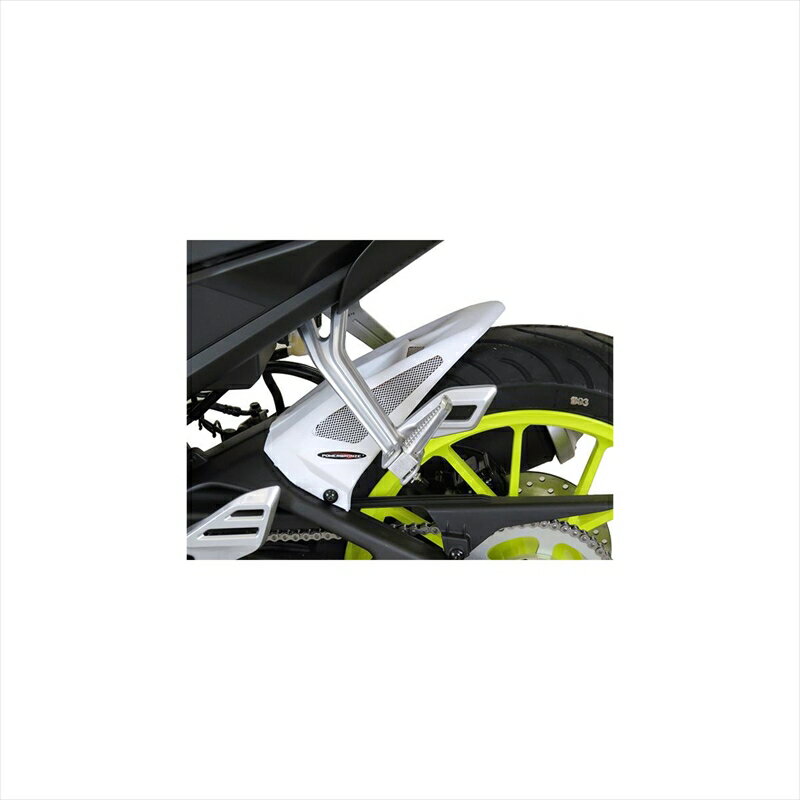 バイクパーツ 外装パワーブロンズ リアインナーフェンダー ホワイト/シルバーメッシュ301-Y112-604 4550646123640YZF-R125 (24- )