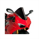 バイクパーツ 外装プーチ レーシングスクリーン ブラック9690N 4550255025847DUCATI PANIGALE V2 20-21/PANIGALE V4/S 18-19