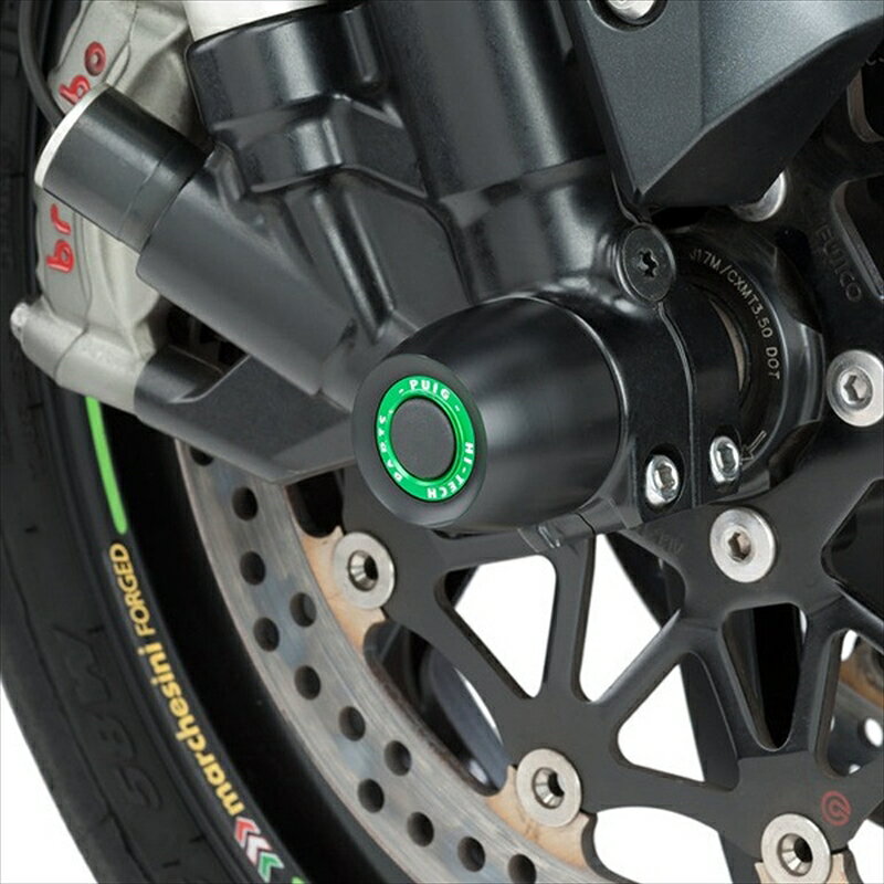 バイクパーツ 外装プーチ アクセント リング グリーン20025V 4550255269012PUIG PHB19タイプ アクスル..