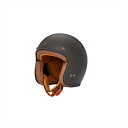 バイクパーツZEALOT(ジーロット) フライボーイジェット2 カーボンハイブリッド ジェットヘルメット FJ0019/XL4589757889626スタンダード マット/ブラウン XLサイズ 61-62cm