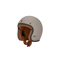 バイクパーツZEALOT(ジーロット) フライボーイジェット2 カーボンハイブリッド ジェットヘルメット FJ0023/M4589757889725マットグレー/ブラウン Mサイズ 57-58cm