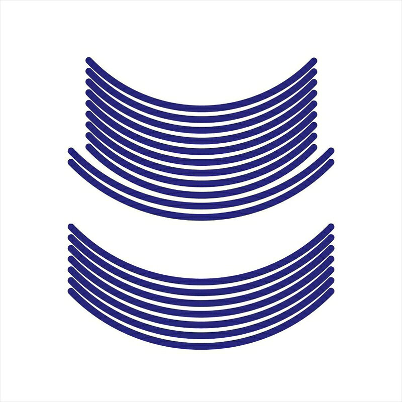 バイクパーツ アクセサリーエムディーエフ リムストライプ ブルー 文字なしRIM-10M-BU-18&19N 45803941..