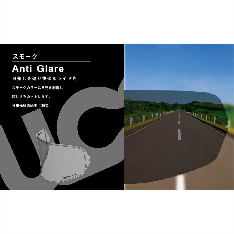 バイクパーツ ヘルメットミツバサンコーワ ULOOK OGK CF-1W用UL-03S02 4956170053253スモーク