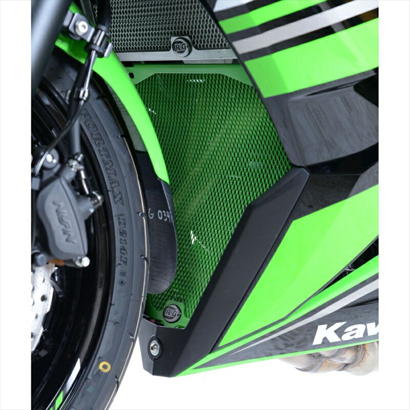 バイクパーツ 外装アールアンドジー ダウンパイプグリルガード ブラックRG-DG0023BK 4573382080213NINJA650 17-