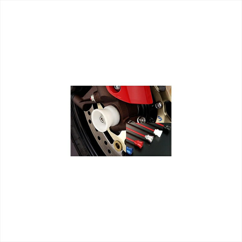 バイクパーツ 外装アグラス Fアクスルプロテクター ファンネルレッドアルミ344-170...