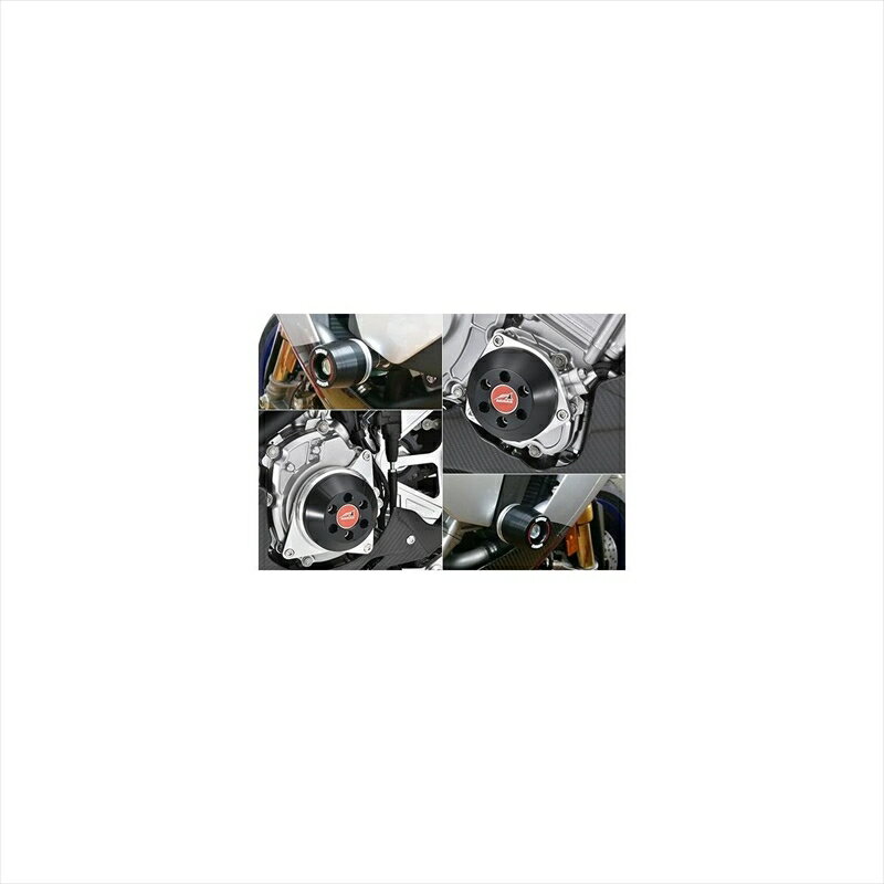 バイクパーツ 外装アグラス Rスライダー 4点セット/黒ロゴ 342-276-005BX 4548916694792YZF-R1/M 15-