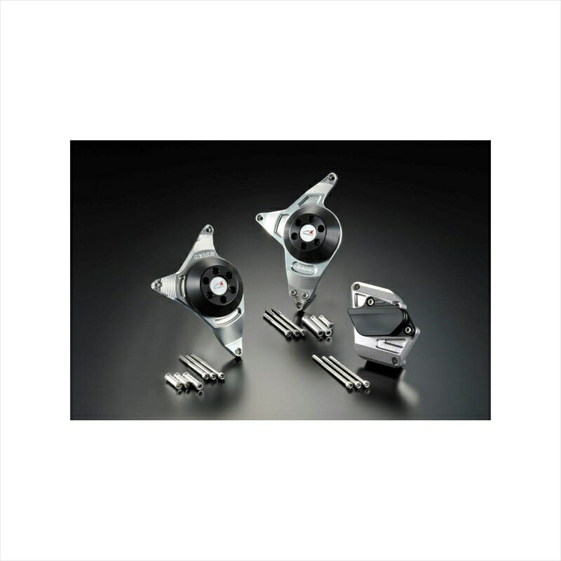 バイクパーツ 外装アグラス Rスライダー ケースカバーセット 3点/黒342-396-006B 4548664255313GLADIUS400