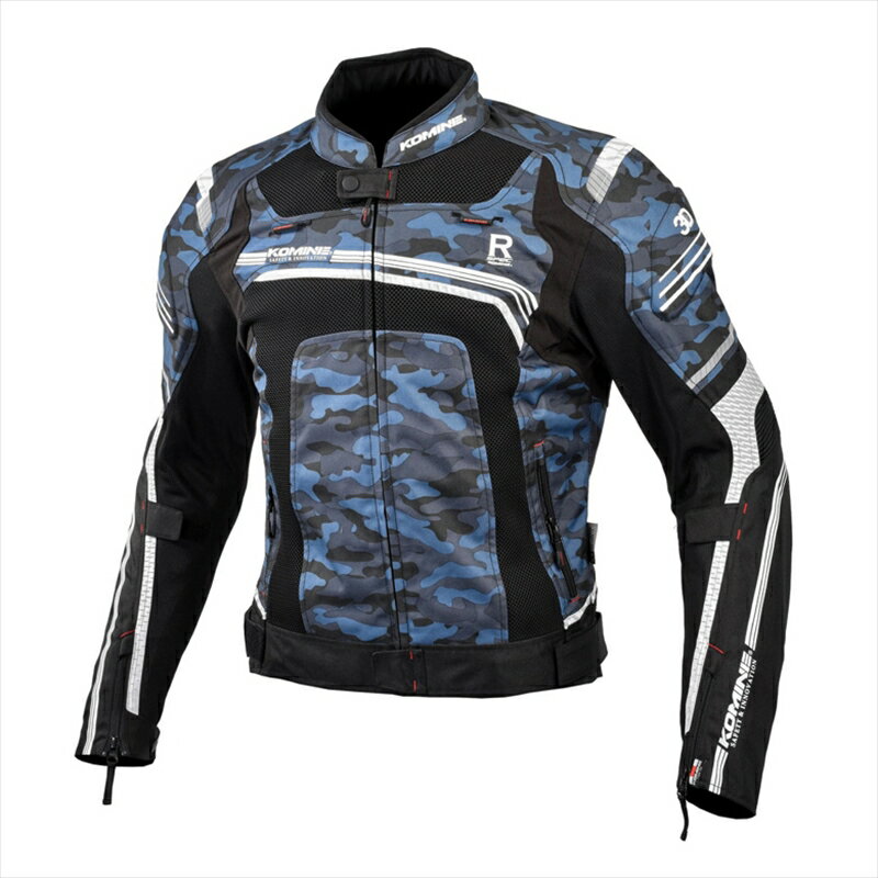 【5日前後で発送】 バイクパーツ ウェアコミネ JK-130 R-SPEC M-JKT Blue-Camo/BK XL07-130 4573325774582(2)