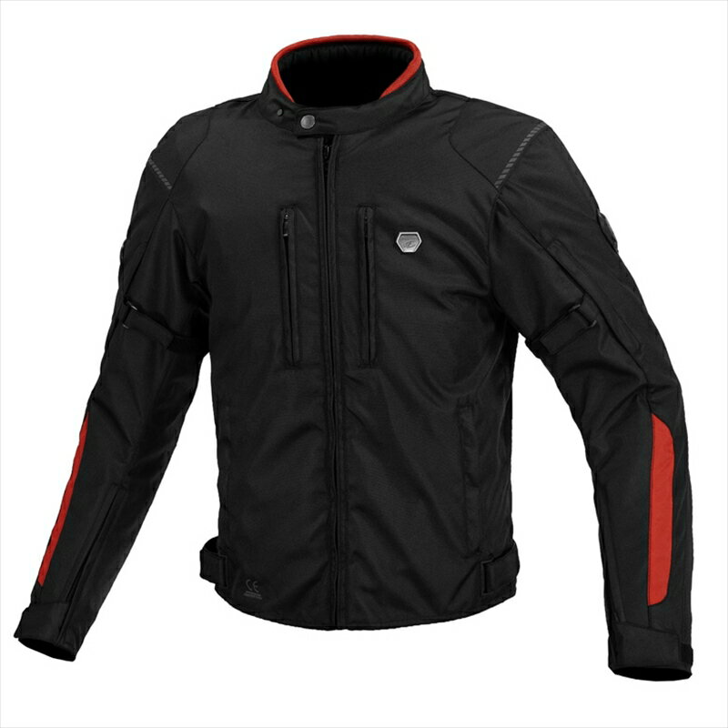 バイクパーツ ウェアコミネ JK-6034 プロテクトウインター ジャケット Black-Red 3XL07-6034 4582611225332