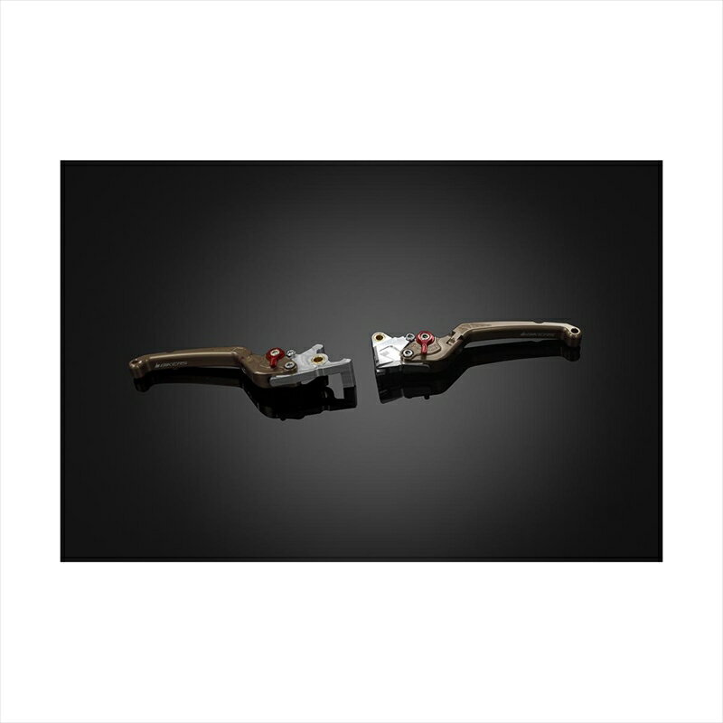 バイクパーツ ハンドルバイカーズ レバーセット 可倒式 フラットタイプ チタンH0977-TIN 4550646158260PCX 10-20 PCX150 12-20