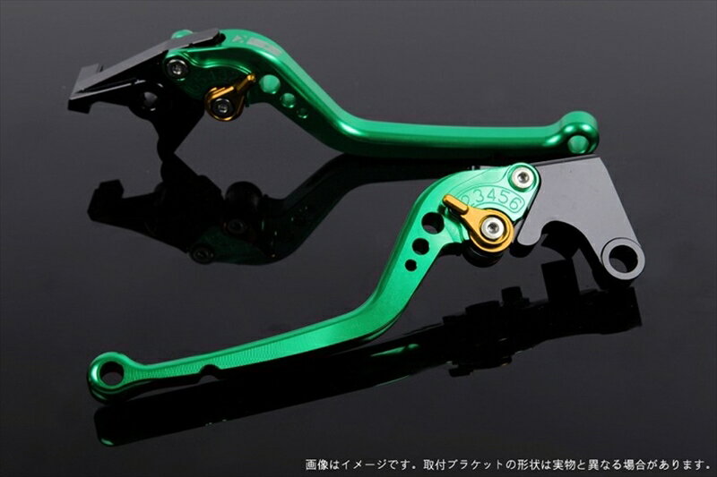 【5日前後で発送】バイクパーツ ハンドルエスエスケイ スピードラ アジャストレバー スタンダード ロング グリーン/ゴールド MT-01 04-09 VMAX1700 09-13YA0403716-GD 4589995433766