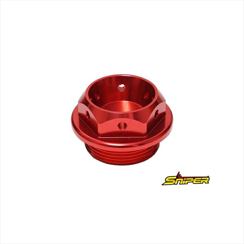 バイクパーツ スナイパー オイルフィラーキャップ 赤 SP0138R 4589993474488M30 x P1.5 汎用