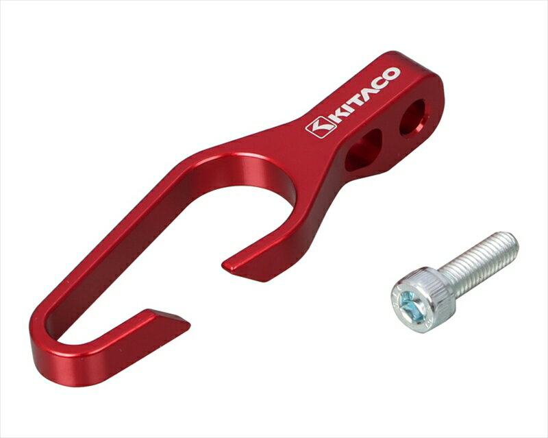 【5日前後で発送】バイクパーツ 電装系キタコ ブレーキホースガイド タイプ2 アルミ/レッド ハンヨウ56..