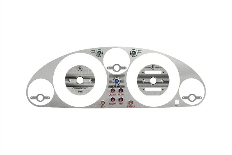 バイクパーツ 内装【クルマ】Jass Performance(ジャスパフォーマンス) メーターパネル クラスターベゼル ヴィンテージスタイル ステンレスヘアライン21134550255707361