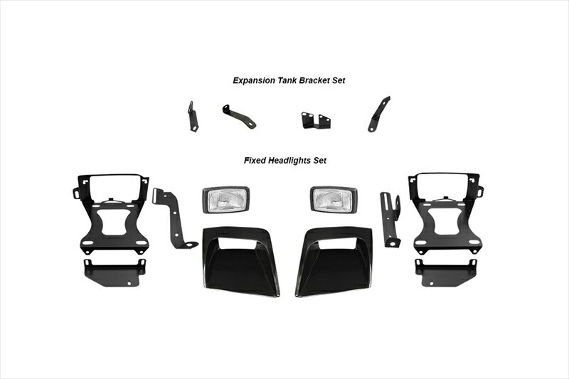 バイクパーツ 電装系【クルマ】Jass Performance(ジャスパフォーマンス) 固定ヘッドライトキット RHD用51614550646025876