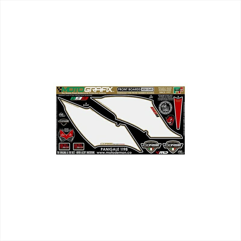 バイクパーツ アクセサリーモトグラフィックス ボディパッド FRONT MT-ND015AR 45800412043091199PANIG..