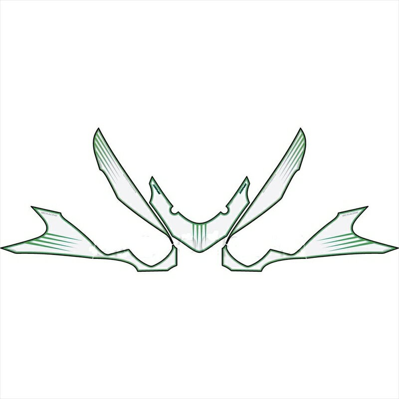 バイクパーツ アクセサリーモトグラフィックス ボディパッド FRONT MT-NK021WG 4580041205672ZZR1400 12-