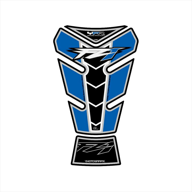 バイクパーツ 外装モトグラフィックス タンクパッド BLU/SLV MT-TY019BS 4580041221535FZ1 06-
