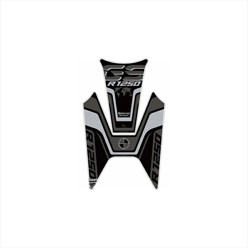 バイクパーツ 外装モトグラフィックス タンクパッド BLK/SLV MT-TB037KS 4580041225748R1250GS 19-
