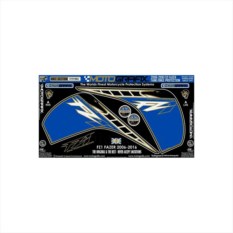 バイクパーツ アクセサリーモトグラフィックス ボディパッド KNEE MT-KY019BA 4580041246057FZ1/Fazer 06-16