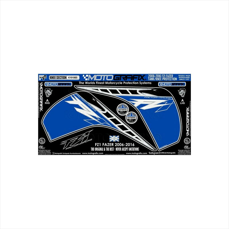 バイクパーツ アクセサリーモトグラフィックス ボディパッド KNEE MT-KY019BS 4580041246071FZ1/Fazer 06-16