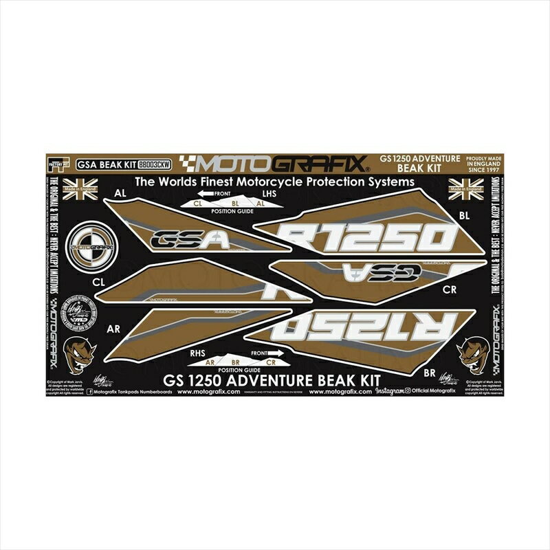 バイクパーツ アクセサリーモトグラフィックス BEAK PROTECTION KIT MT-BB003CKW 4580041241465BMW R1250GS Adventure 19- (Kalamata Style Special Edition)