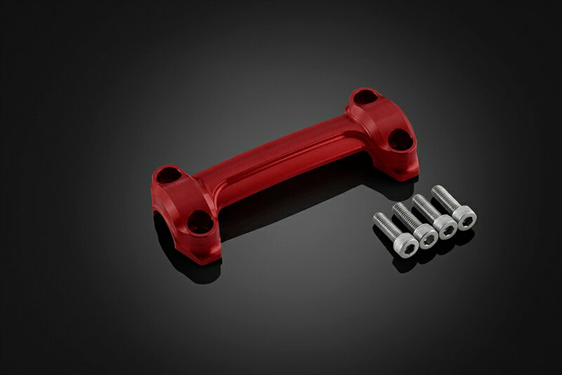 バイクパーツBIKERS(バイカーズ) ハンドルバークランプ レッドH0921-RED4550255609818