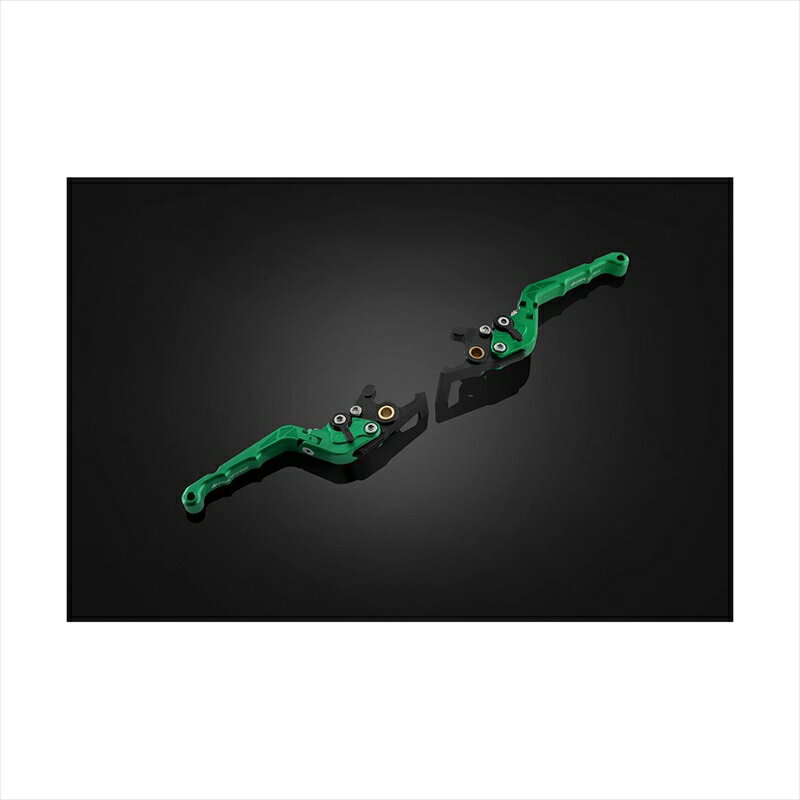 バイクパーツBIKERS(バイカーズ) レバーセット 可倒式 カーブタイプ グリーン H1022-GRN4550255816087FORZA 18-24