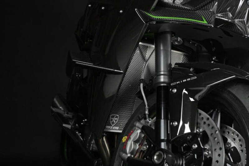 バイクパーツ 冷却系トリックスター ラジエターコアガード シルバー Ninja H2 15-17/R 15-17/SX 18-/SX+ 19・Z H2 20AVHG-H01-SV 4573269990963