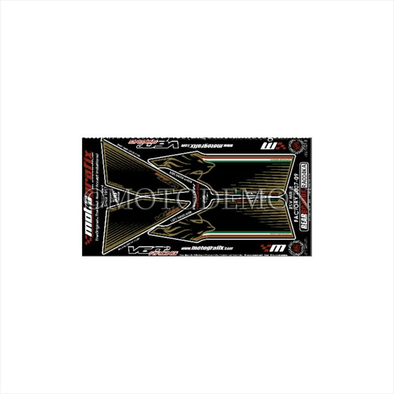 バイクパーツ アクセサリーモトグラフィックス ボディパッド REAR MT-RA004KA 4580041207393RSV1000R/F..
