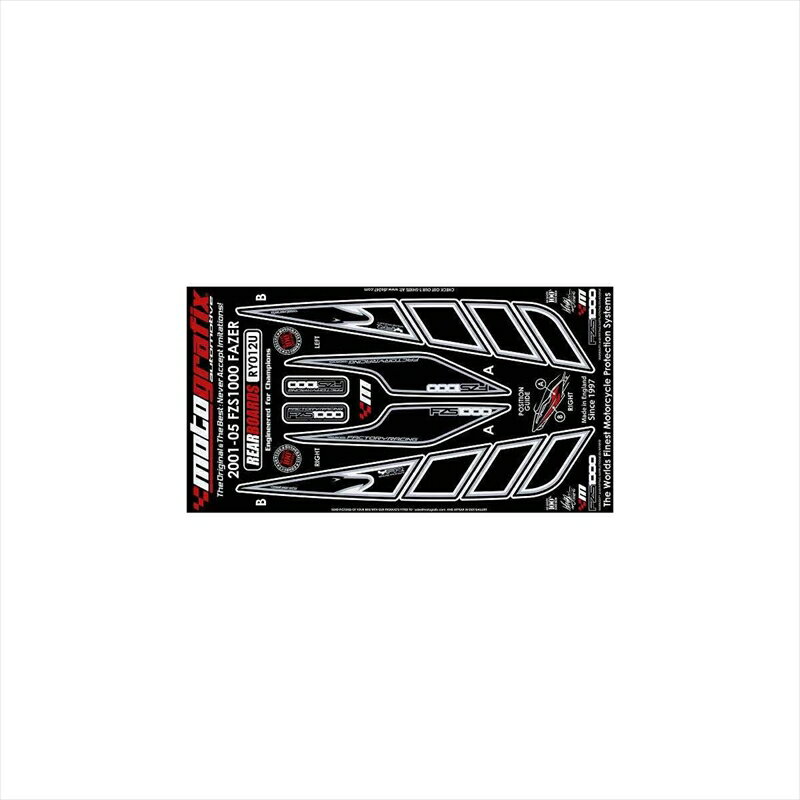 バイクパーツ アクセサリーモトグラフィックス ボディパッド REAR MT-RY012U 4580041209595FZS 1000 FAZER 01-05