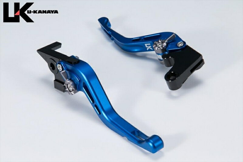 バイクパーツU-KANAYA(ユーカナヤ) ブレーキレバー GPタイプ/ショート BL/RDHO019-132-0614-R4550255994341