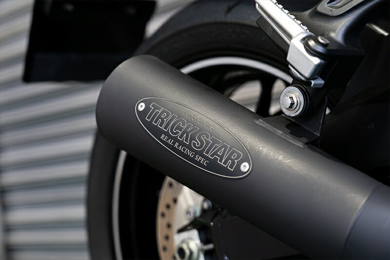 バイクパーツTRICK STAR(トリックスター) 政府認証フルエキゾーストマフラー メガホンJFS-031B-MH4573269978312