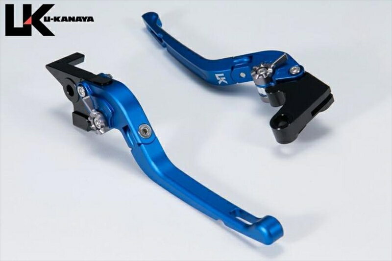 バイクパーツ ハンドルユーカナヤ レバーセット Rタイプ BL/TI ツヤケシ SCRAMBLER 06-16TR008-007-0714 4550646259097