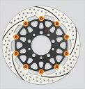 バイクパーツ サンスター ブレーキ プレミアムR 5.5mm/左 GPZ900R φ300 ピン オレンジEM321WL-OR 4589719057438