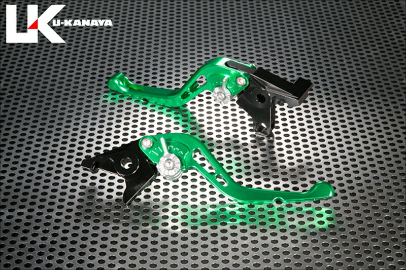 バイクパーツ ハンドルU-KANAYA(ユーカナヤ) レバーセット GPタイプ/ショート GN/GDHO116-111-06074550646270702
