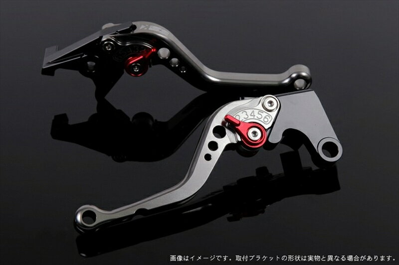 【5日前後で発送】バイクパーツ ハンドルエスエスケイ スピードラ アジャストレバー スタンダード ショート チタン/レッド CB400SF Revo/SB NC42 ABS車-13HO0403890-RD 4589995452118