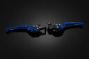 バイクパーツ ハンドルBIKERS(バイカーズ) レバーセット 可倒式 フラットタイプ ブルーY0390-BLU4550255996864
