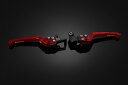 バイクパーツ ハンドルBIKERS(バイカーズ) レバーセット 可倒式 フラットタイプ レッドY0390-RED4550255996932