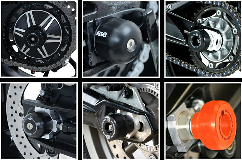 バイクパーツ R&G(アールアンドジー) Swingarm Protectors:BLACKRG-SP0106BK4580779599449