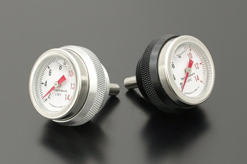 バイクパーツ 電装系PMC(ピーエムシー) エンジンサーモゲージ ブラック 79-80244589641289655