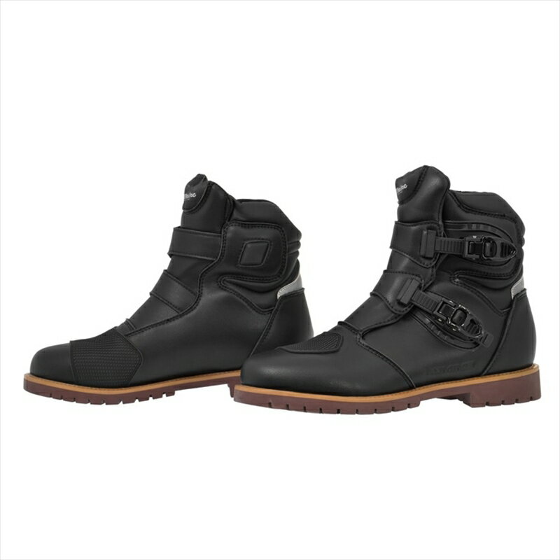 バイクパーツ ウェアコミネ BK-0975 WPアドベンチャーショートブーツ BLK 25.505-0975 4582611250587(2)