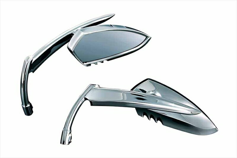 バイクパーツ ハンドルKURYAKYN(クリアキン) SCYTHE ミラー クローム 1ペアT14-KUR14494548916218257