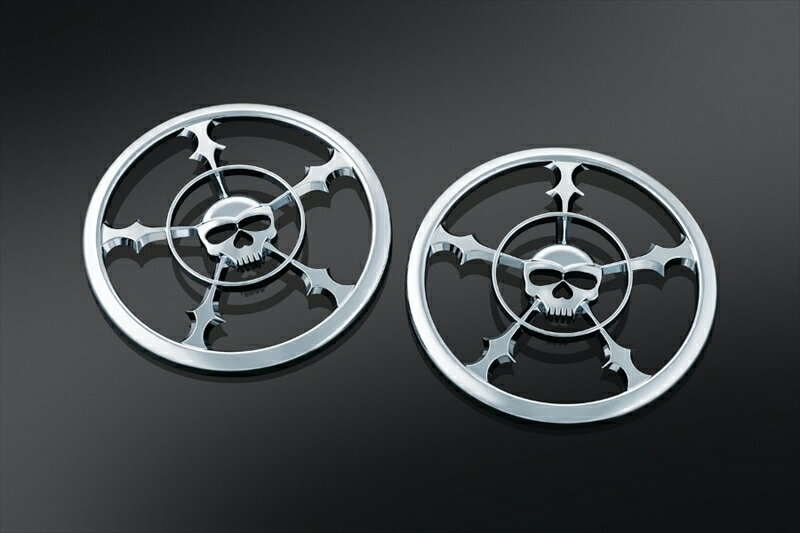 バイクパーツ ハンドルKURYAKYN(クリアキン) ZOMBIE スピーカー グリル クロームT14-KUR73734548916532..