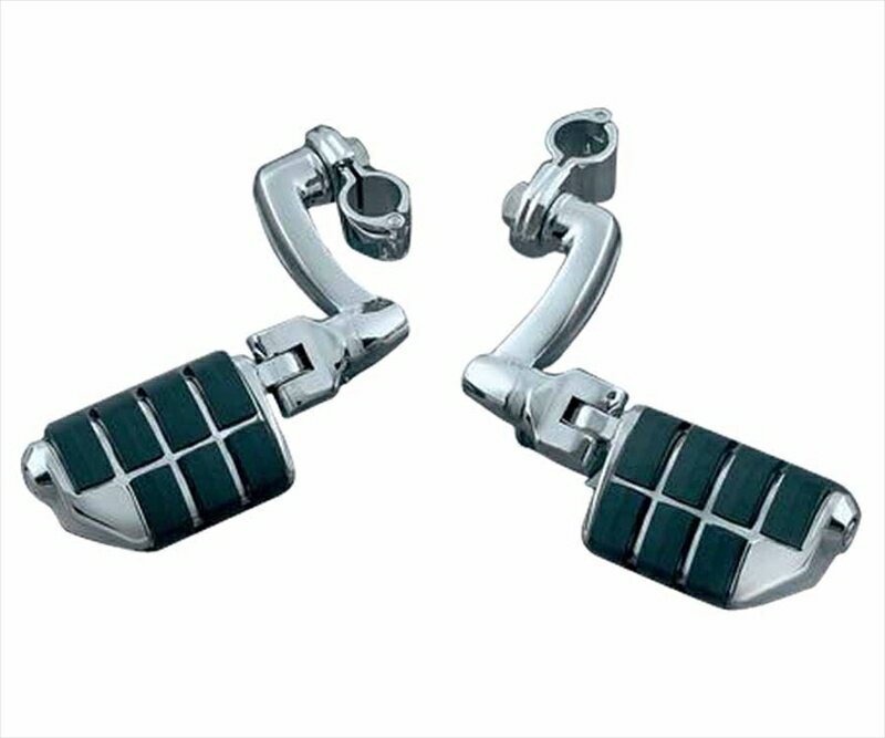 バイクパーツ ステップKURYAKYN(クリアキン) ロングホーン オフセット DUALLY ISOT14-KUR79804548916269389