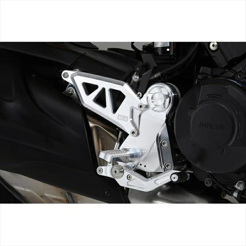 バイクパーツ ステップAELLA(アエラ) ライディングステップキット ホワイト DUCATI DIAVEL V4AE-10111-WT4573641256281