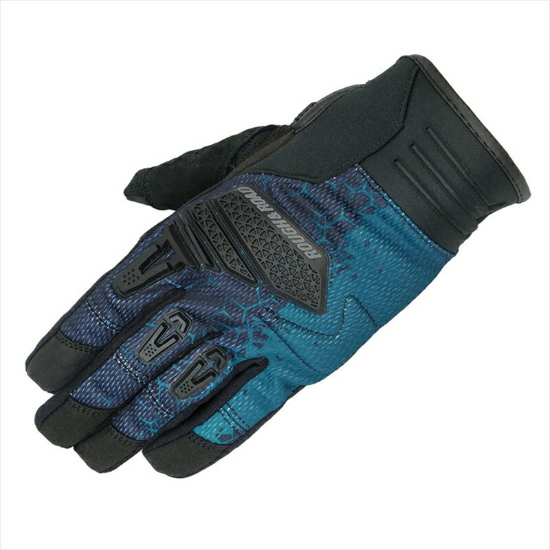 【5日前後で発送】バイクパーツ ウェアROUGH&ROAD(ラフアンドロード) トレイルツーリンググローブ スパイクターコイズ LLRR8028SPK-TQ44580332667868