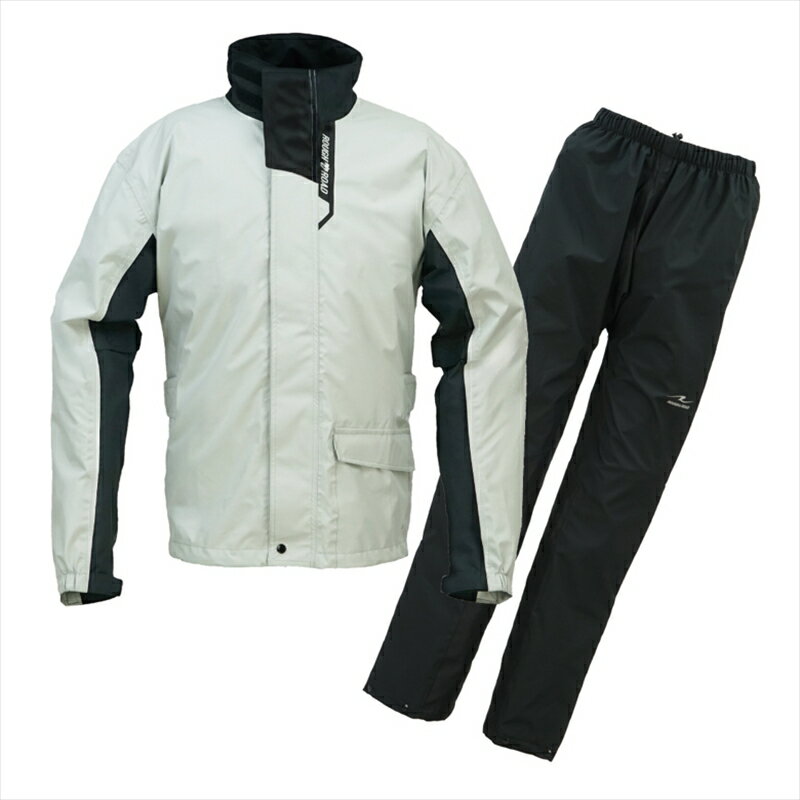 バイクパーツ ウェアROUGH&ROAD(ラフアンドロード) デュアルテックス3レイヤーBIBレインスーツ プラチナシルバー #BLRR7812SVB34580332579383