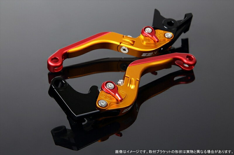 バイク用品 ハンドルエスエスケイ スピードラ アジャストレバー 可倒延長式 Mゴールド/Mレッド/Mレッド CB1300SF SC40 00-02 SC40-1070001～ LVGM004GD-RDRD 4580540573616取寄品