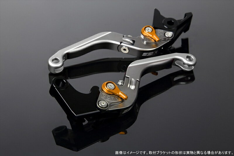 バイク用品 ハンドルエスエスケイ スピードラ アジャストレバー 可倒延長式 Mチタン/Mゴールド/Mシルバー CB1300SF SC40 00-02 SC40-1070001～ LVGM004TM-GDSR 4580540573937取寄品